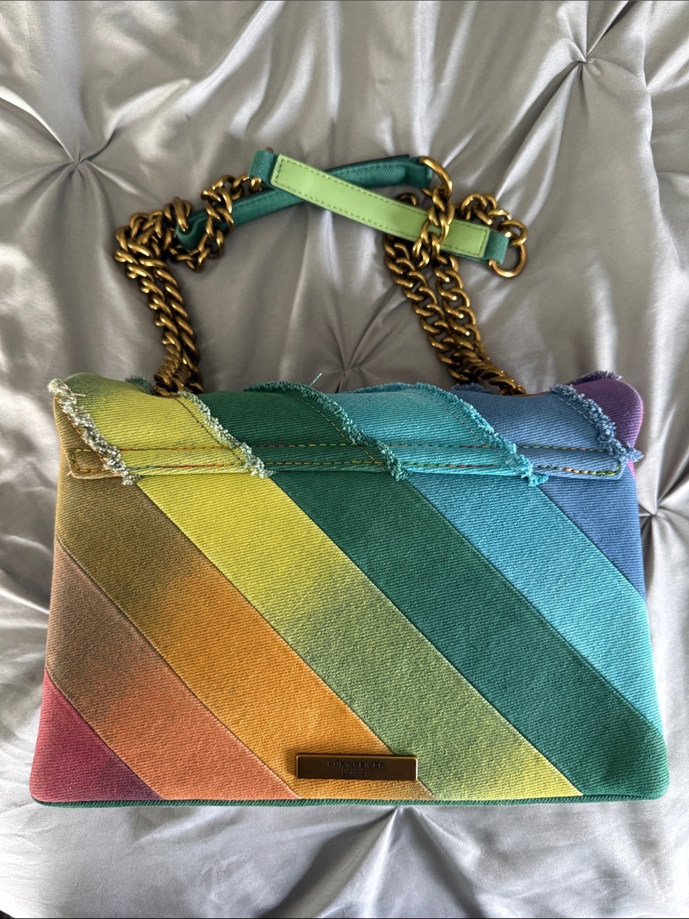 Kurt Geiger London Kensington rainbow denim - Picture 4 of 6